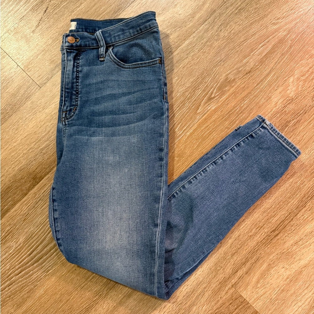 Madewell 10” Roadtripper Jeans Medium Wash Tapered Fit Size 32